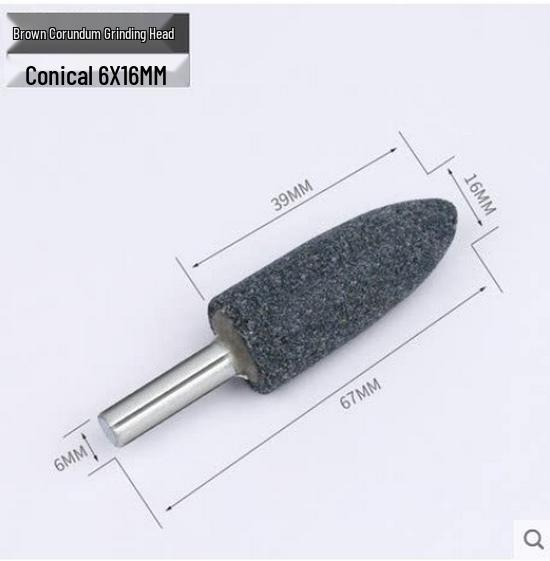 Cylindrical Sanding Head with Handle for Electric Grinder - Jade Carving and Polishing Tool