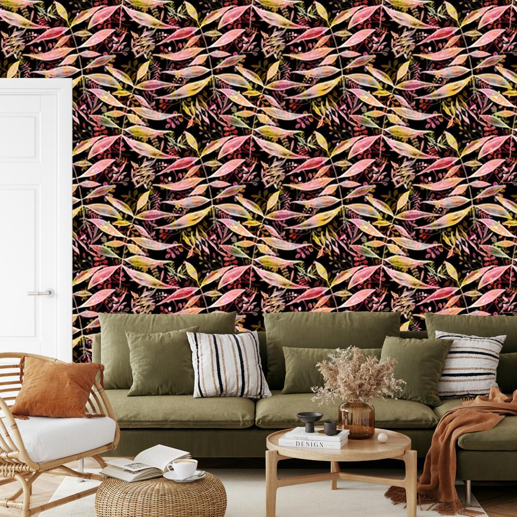 Forest plants wallpaper for living room and bedroom 50x1000