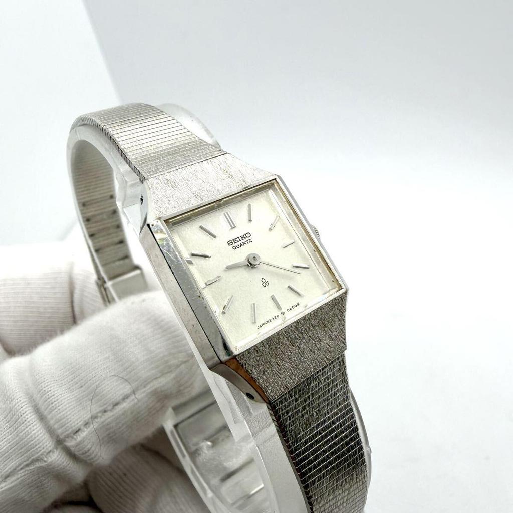 Used SEIKO Women's Watch Quartz Square Silver