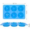 3pcs/Set Silicone Donut Pan with Oil Glass Bottle 6 Holes Non-Stick Mold Baking Perfect Shaped Doughnuts Cake Biscuit Bagels