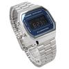 Casio Standard A168WEM-2B Digital Watch (Silver/Dark Blue)