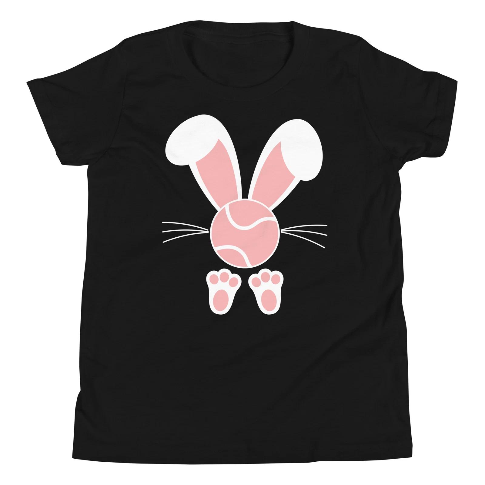 Tennis Lover Easter Bunny Ears Feet Kids Toddler Youth T-Shirt 160