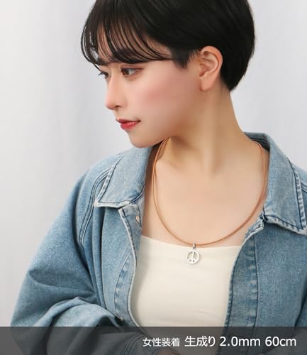 [Shinjuku Gin No Kura] Made In Japan Leather Choker Necklace with Cowhide Cord, Silver 925 (Black), 2.0mm Wide, 30cm-80cm Long (45cm Long)