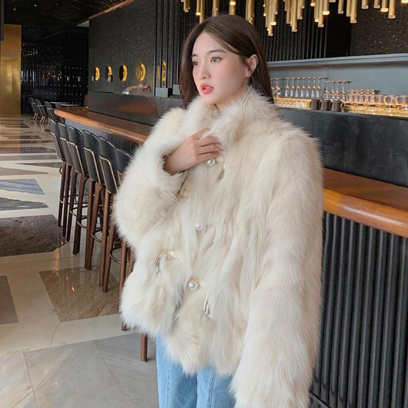 Autumn and Winter New Imitation Fox Fur Coat Women's Light Loose Fur Coat