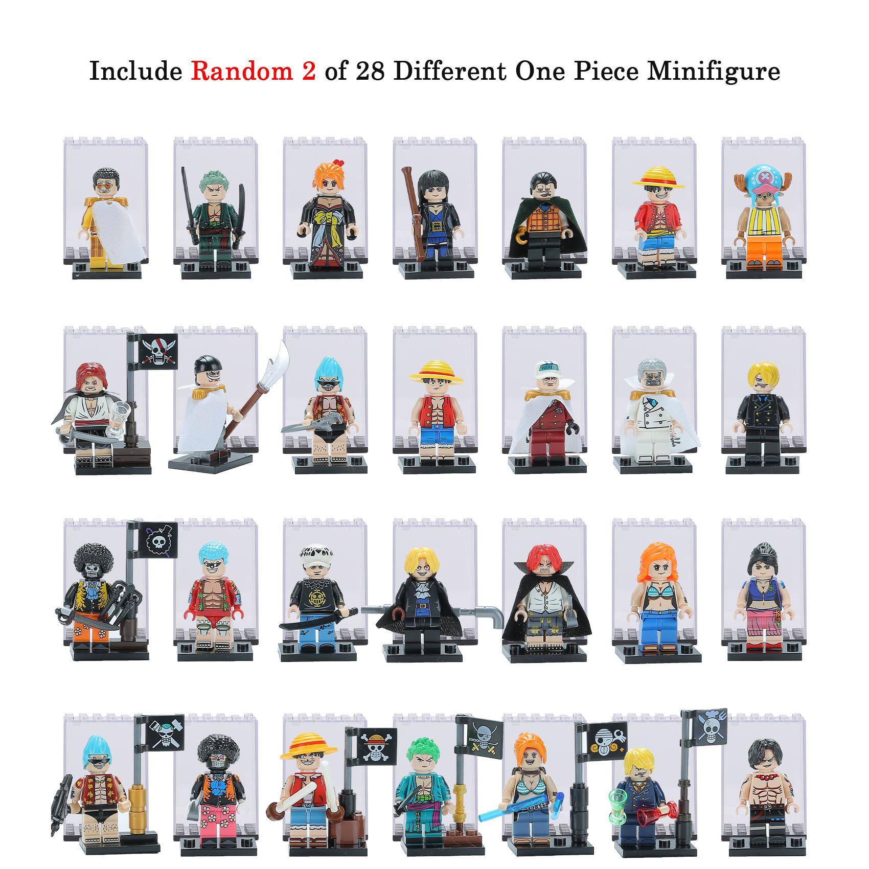 

ACA005A Коллекционный набор загадочных минифигурок серии аниме и комиксов — случайный выбор из двух фигурок из одной детали с витринным футляром