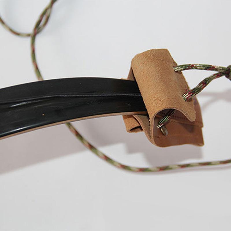 Pravá hovězí kůže Nástroj pro instalaci tětivy luku pro lukostřelbu Šňůra Provázek Lukostřelecký nástroj pro tětivu reflexního a dlouhého luku Šňůrka Lovec