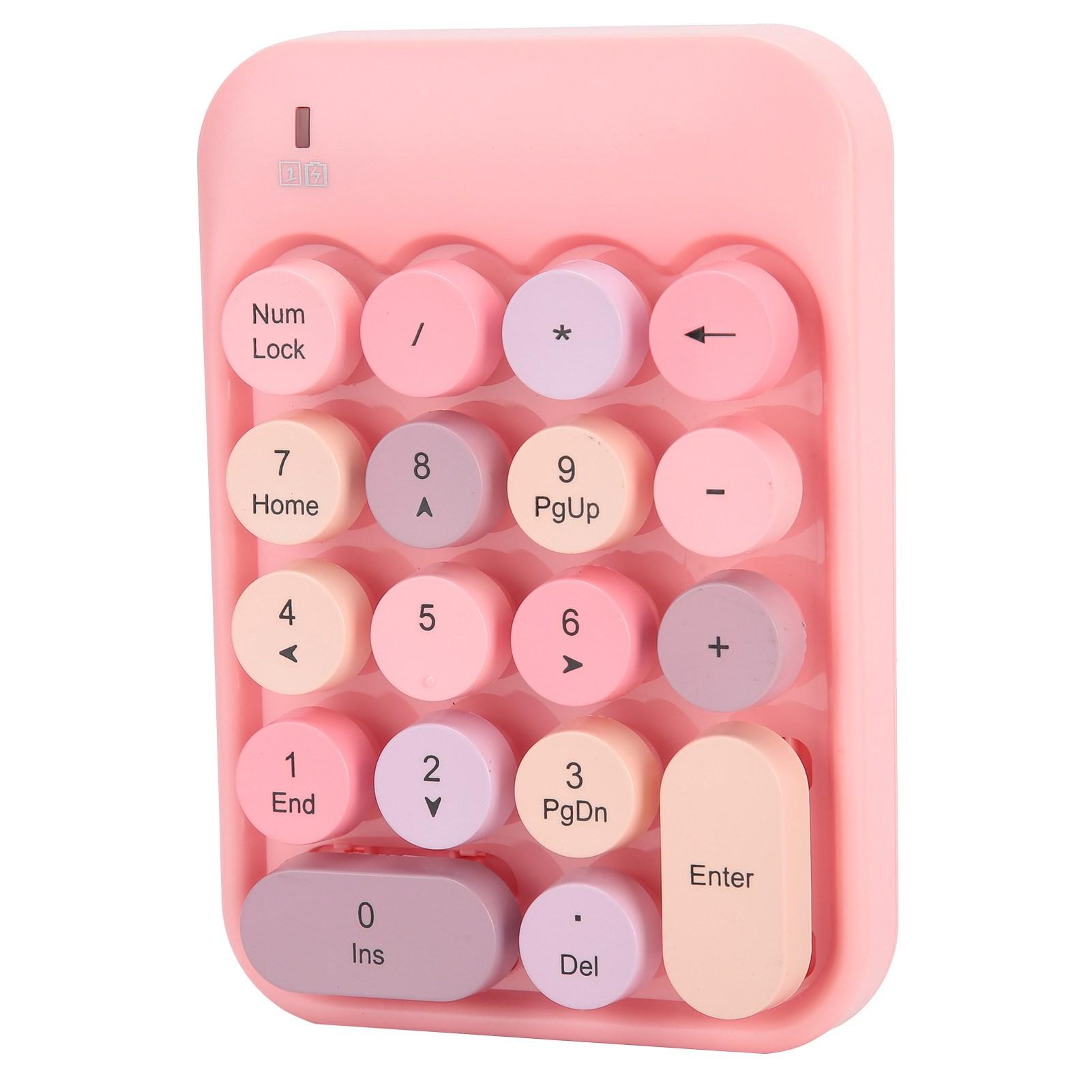 

Беспроводная цифровая клавиатура AJAZZ Chocolate Keycap для переключения направления игры AK18 2.4GPink розовый