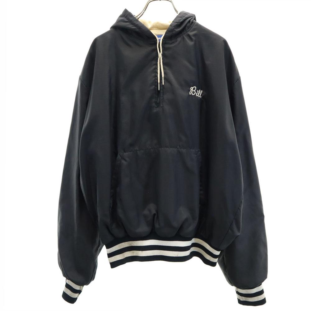 

Holloway 70-е 80-е Сделано в США Куртка на молнии до середины L черный пуловер Мужская Б/у