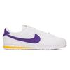 Nike Cortez Abrasion Resistant Low Top Kids Lifestyle Shoes White Purple Sneakers DM0950-105