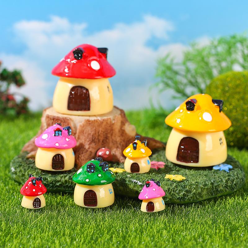 Mushroom Resin Resin Simulated Mushroom Decorative Doll Ornament