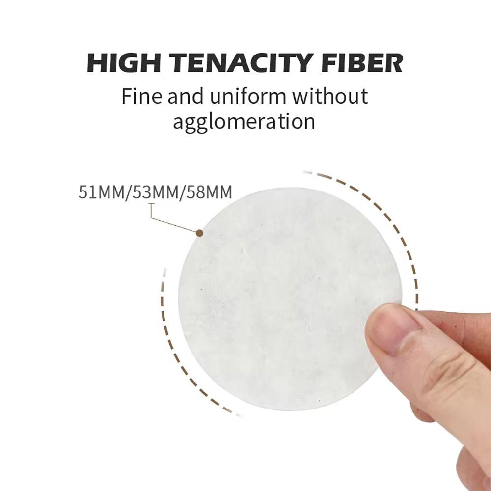 100Pcs Round Water Filter Papers 51/53/58mm Espresso Portafilter Accessories  Barista Tools