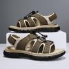 Fashion 2024 New Handmade Sandals Men Breathable Summer Shoes Man Outdoor Men Sandals Antiskid Beach Sandals Hollow Shoes