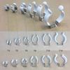 5Pcs Fixing Clips Spring Terry Clip Clamp Holders With Rubber Protection Lamp Tube Clip T3/T4/T5/T6/T7/T8/T9/T10 Base Tool