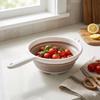 Retractable Colander with Handle Taupe