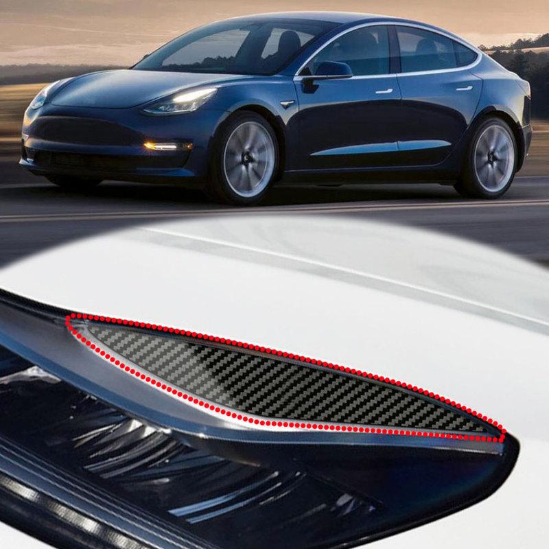 Pentru Tesla Model 3 2017-2022 pentru Model Y 2019-2022 Capac Ornament Far Autocolant Lampă Față Accesorii Styling Sprânceană Pleoapă