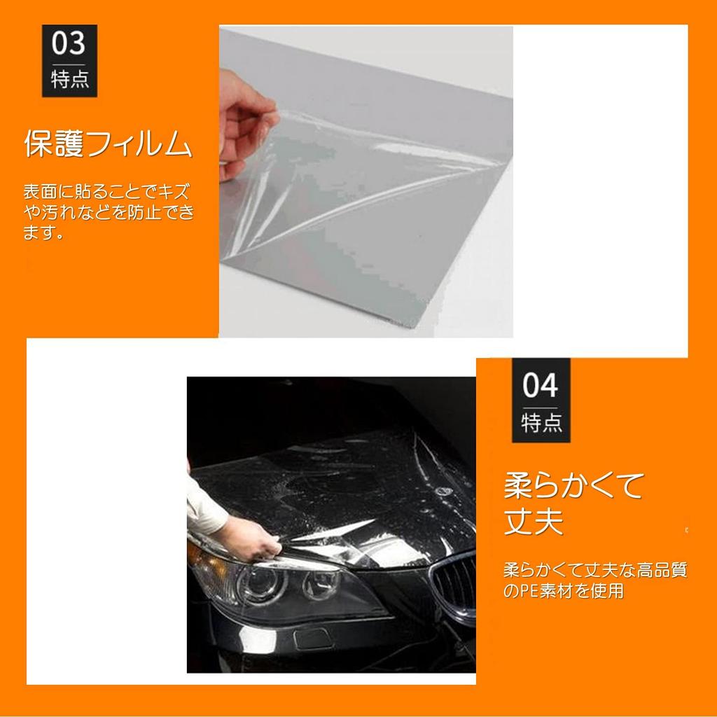 Masking Tape, 10cm x 200m, Curing Tape, Surface Protection Film, Painting Tape, DIY Surface Protection Tape (Clear)