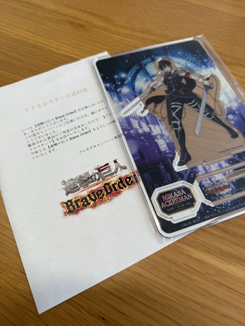 

[USED] Attack on Titan Mikasa Ackerman Breoda Acrylic Stand