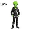 Sci-Fi Street Style Dekoration Alien mit Kapuzenpullover Statue, 3D-gedruckte grüne Figur, Sammlerfigur Skulptur, Sci-Fi Schreibtischdekoration
