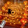 Halloween Glowing Spider Web Halloween Decoration Lights Spider Web Lights Halloween Decoration Outdoor Indoor Halloween Decor