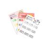 Gradient Cartoon Writable Transparent Sticky Notes & Index Tab Labels
