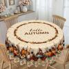 Autumn Theme Table Cloth, Pumpkin, Berry, Elf Elements, Suitable For French Pastoral Table Cloth