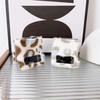 Applicable To Samsung ZFlip3 Plush Leopard Print Mobile Phone Case Zflip5 Folding Screen Plush Zflip4 Mobile Phone Case
