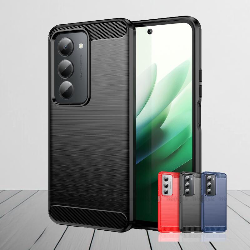 For Redmi 15 5G Case Cover Xiaomi Redmi 15 5G Capas Shockproof Armor Bumper Carbon Fibre Back TPU Soft Cover Redmi 15 5G Fundas