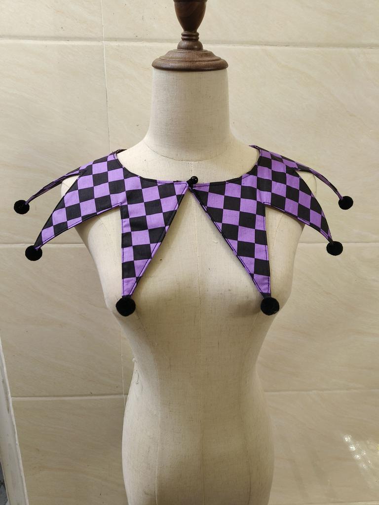 Customized fake collar clown Neck Ties Cosplay collar for woman detachable Fake collars Bow tie cosplay accessories