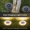 2Pcs Warm /White Light Solar Buried Lights Solar Power Path Deck Lights Lawn Lamp  Garden