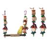 Parrots Cage Corncob Swing Set Wooden Swing Standing Supplies Bridge Training Parrots Standing Supplies