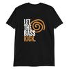 Lass den Bass wummern Spiral Abstrakt Musik T-Shirt Herren Damen T-Shirts Top