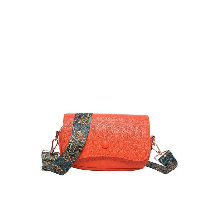 

Нішева текстурна ретро сумка-месенджер на плече жіноча літо 2024 нова універсальна модна повсякденна сумка під пахву помаранчевий