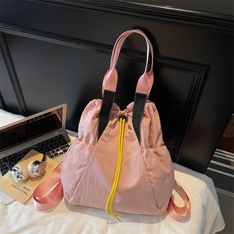 

Женский рюкзак-кроссбоди с кулиской большой вместимости - Легкий, Нишевый, Высококлассный Роскошный Наплечный Рюкзак розовый