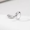 Women's Daily Chic Big Bold Simple Silver Mini Hoop Earrings