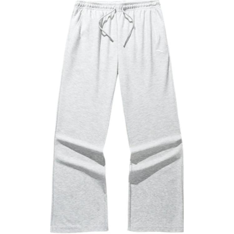 

Anta Casual Comfortable Versatile Lace-Up Knitted Sports Pants Women bottoms Gray Gray-Floral 962518305-1