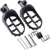 Aluminium Dirt Bike Foot Pegs, Black, Rear, Universal Fit For PW50 PW80 TW200 XR50R CRF50 CRF70 CRF80 CRF100F Dirt Bike