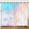 Curtain Color Highlight 3D Digital Printing Blackout Curtain Punching