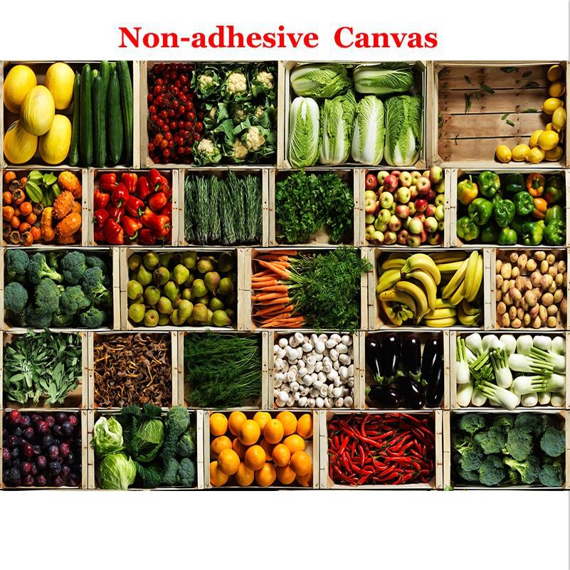 

3D Фреска Обои Овощной рынок Фруктовый магазин Постер Настенная роспись Ресторан Кухня Фотофон Обои 300cm (W) x 200cm (H)