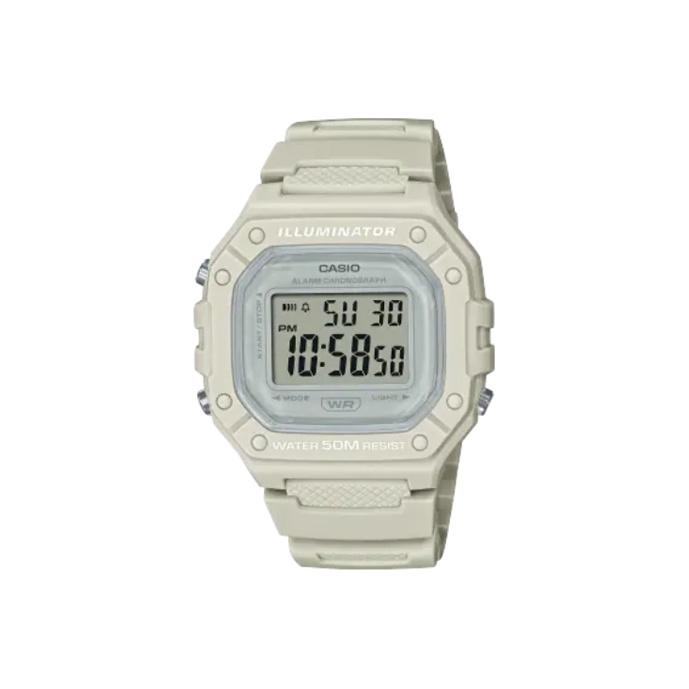 CASIO G Shock W 218HC 8A W-218HC-8AV Beige Band Single Watch