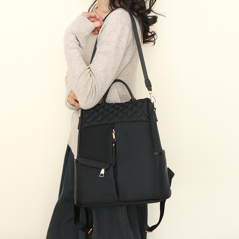 Oxford Zipper Backpack for Women Sewing Thread Backpacks Anti Theft Bags High Quality Free Shipping Fashion