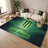 Custom Rug Monster Energy Pattern Print Name Text Soft Non‑Slip Floor Carpet for Home Indoor Decoration