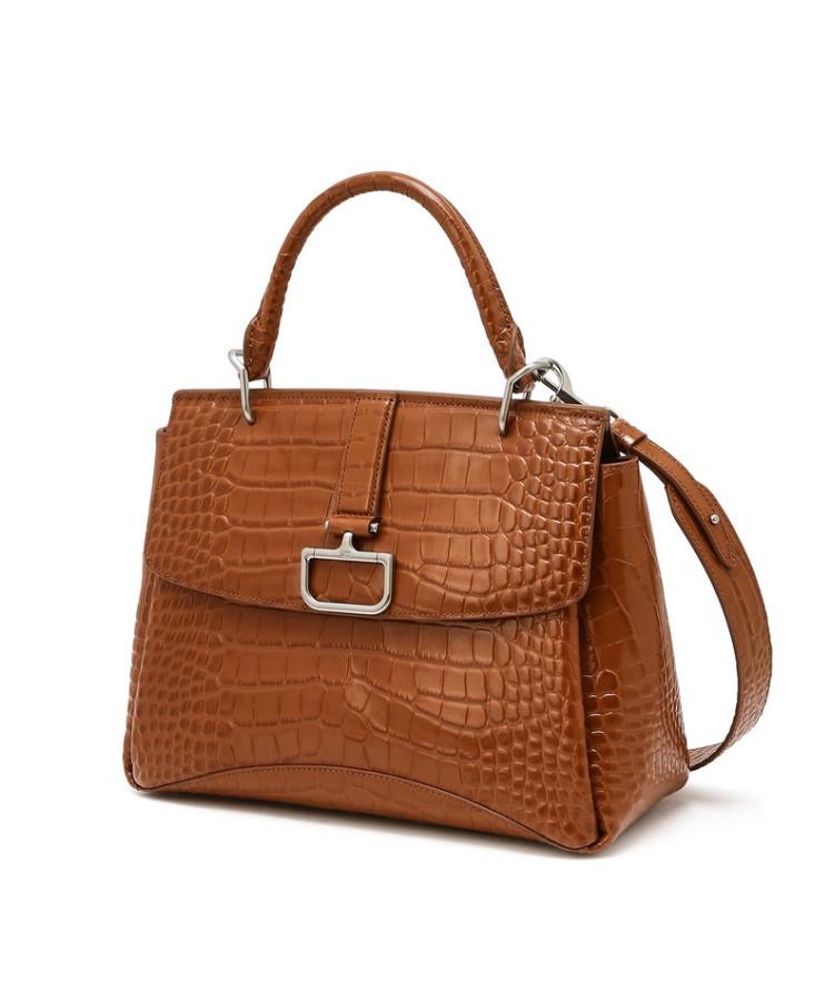 Daks Womens Accessories Brown Buckle-Detailed Cowhide Tote Bag_Dcba6E834W2