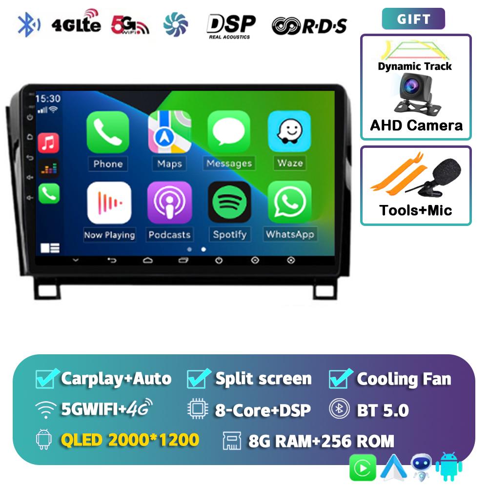 Android 14 Car Radio For Toyota Tundra XK50 2007-2013 Sequoia XK60 2008-2017 Multimedia Video Player Navigation Stereo GPS Audio