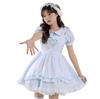Maid Outfit with Bust Bunny Light Twin Short Plus Bow Adult Akihabara Popular Uniform Cosplay Attractive To REI409 [Sharphon] Hole, Ears, Blue,