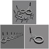 DIY Rod Rings High Carbon Steel Durable Fishing Rod Tip Ring Kit for Fishing Rod Tip