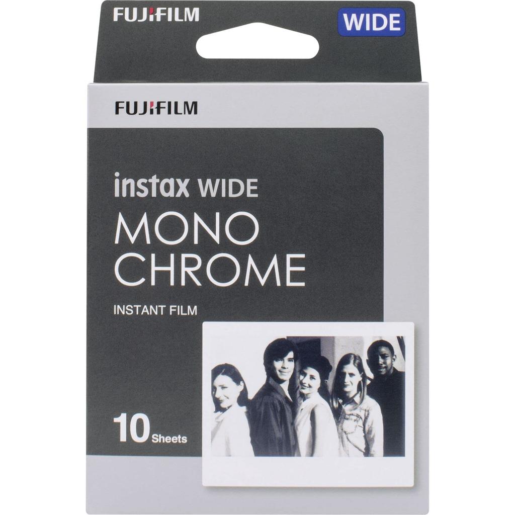 Fujifilm Instax Wide Sofortbildkamera Film, Monochrom, 10 Blatt, INSTAX WIDE MONOCHROME WW 1