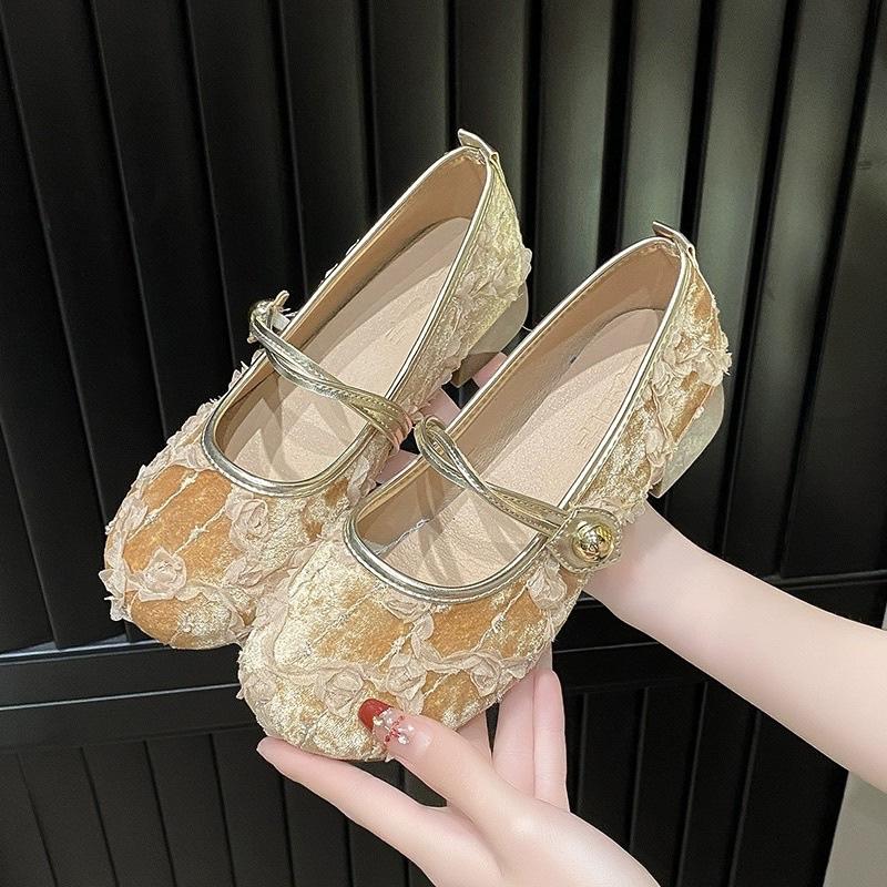 New Elegant Mary Jane Shoes for Women Fashion Slip-on Flat Shoes Designer Buckle Lightweight High Quality Round Toe Shoes 2025