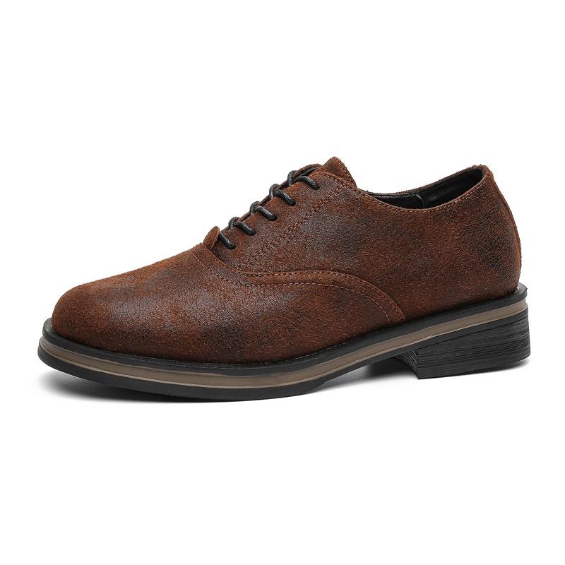 Men Casual Leather Shoes Comfortable Non Slip Walking Footwear for Business Commuting Driving Travel and Daily Wear