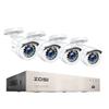 Video Surveillance System - BAZARLAND30 - ZOSI - 4 Cameras - Night Vision - 1 TB Hard Drive