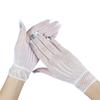 Fischernetz-Handschuhe Sonnenschutz Kurze Handschuhe aus weichem, dehnbarem Stoff für Outdoor-Aktivitäten Sommer Hochzeitsveranstaltungen Damen Handbekleidung